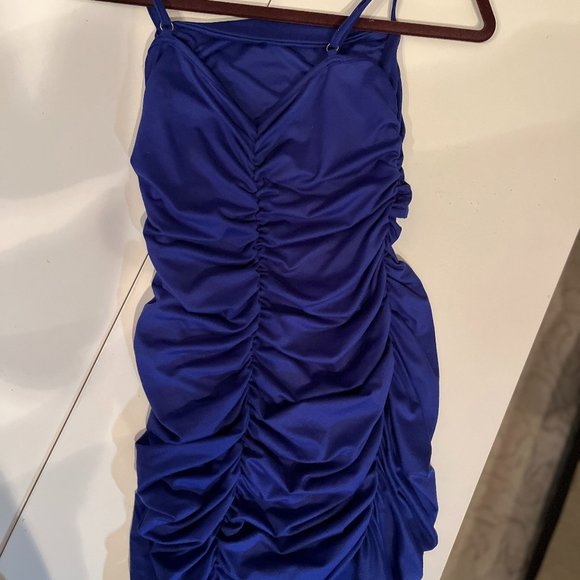 BORIFLORS Women's Cut Out Rouched Backless Spaghetti Strap Dress Size XS - Picture 5 of 14